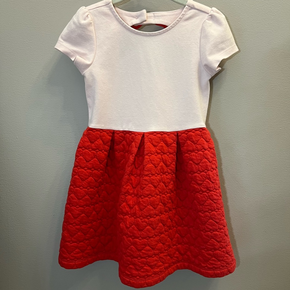 Janie & Jack Girls Pink and Red heart dress